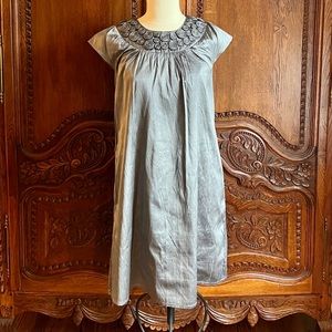 Calypso St Barth Rosette Dress (Grey, Size XS)